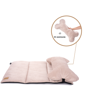 Costa roll-up dog travel bed  VELVET BEIGE