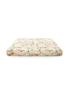 Orthopedic dog mattress Countryside with bone-shaped pillow
