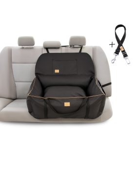 "Ero Soft" dog car booster seat MONO BLACK size L