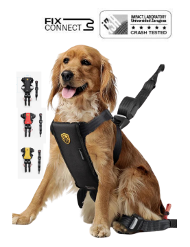 Szelki dla psa do samochodu z ATESTEM roz. M (8-20kg)