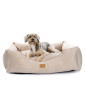 Moe dog bed Waterproof Velvet Beige