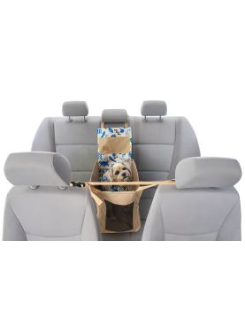 MIK seat cover for dog - middle of back seat MySkylos WITH SEAT BELT