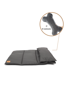 Costa roll-up travel bed Mono Grey