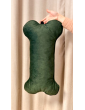 Cube Pillow for Dogs VELVET BOTTLE GREENsize S/M