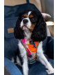 "Ero Soft" dog car seat VELVET water repellent DARK BLUE size S/M/L WITH SEAT BELT