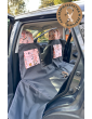 Kuko+ dog seat cover "Flower HAUer" WITH SEAT BELT