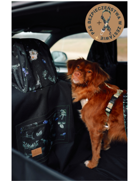 Kuko+ dog seat cover "PAWradise" WITH SEAT BELT