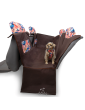 Kuko+ dog seat cover "Hippie Hound" WITH SEAT BELT