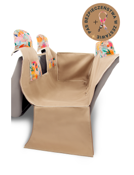 Kuko+ dog seat cover "How are you summer" WITH SEAT BELT