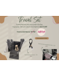Kuko+ dog seat cover "Mono Black" WITH SEAT BELT