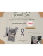 Kuko+ dog seat cover double sided "Velvet grey" WITH SEAT BELT