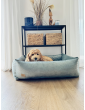 Orthopedic bed for a dog SONO Velvet Waterproof Mint