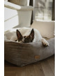 Orthopedic bed for a dog SONO Velvet Recycling Beige