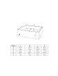 Orthopedic bed for a dog SONO Mono Grey