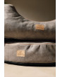Dog bed cover - round cushion with blanket RECYCLED VELVET - COLORS