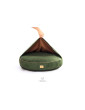 Dog bed cover - round cushion with blanket RECYCLED VELVET - COLORS