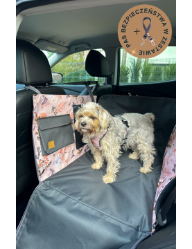 Dengu 2/3 car seat cover for dog  Flower HAUer