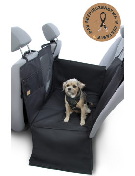 Dengu 2/3 car seat cover for dog Black