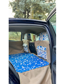 FOR VOLVO – KUKO+ 2-in-1 Dog Car Seat Cover with Side Panels and Reinforced Base