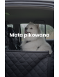 Kuko+ PIKOWANA mata dla psa do samochodu Z PASEM BEZPIECZEŃSTWA