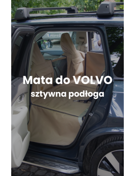 DLA VOLVO – KUKO+ mata dla psa do samochodu 2w1 – Z BOKAMI I SZTYWNĄ PODŁOGĄ