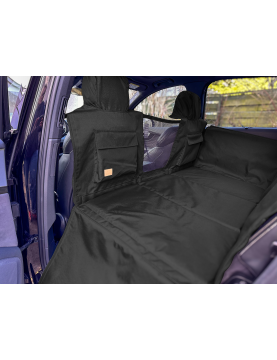 KUKO+ Dog Car Mat with Reinforced Base and Safety Belt Included
