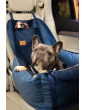 "Ero Soft" dog car seat VELVET water repellent DARK BLUE size S/M/L WITH SEAT BELT