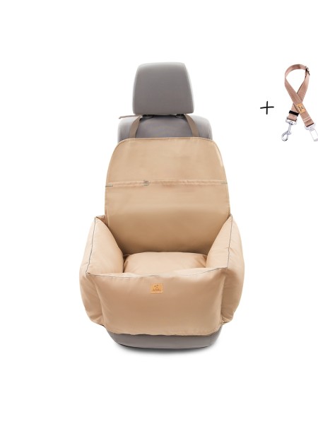 "Ero Soft" dog car seat BEIGE size S/M/L