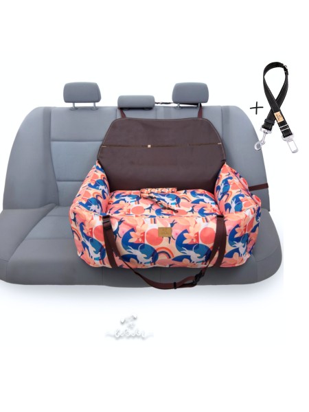 "Ero Soft" dog car booster seat HIPPIE HOUND size L