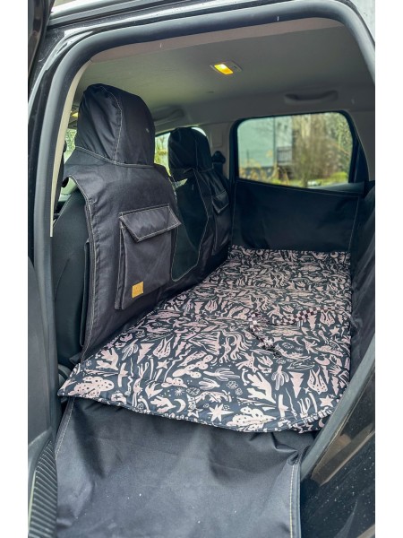 Kuko+ – Black Modular Dog Car Seat Cover for the Entire Back Seat | Large SUV-Type...
