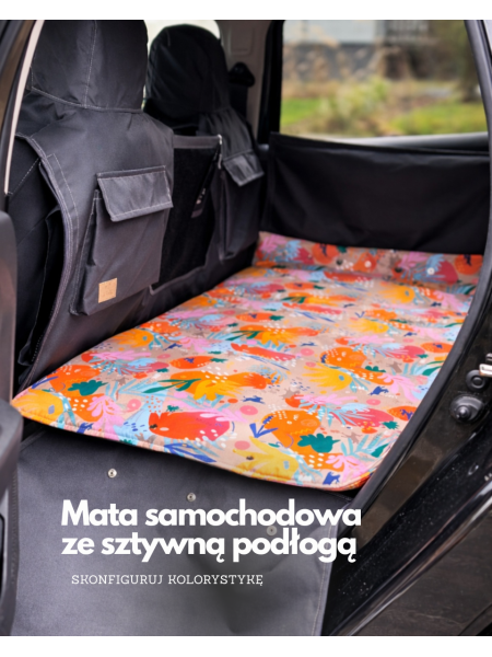 Kuko+ – Grey Modular Dog Car Seat Cover for the Entire Back Seat | Large SUV-Type...