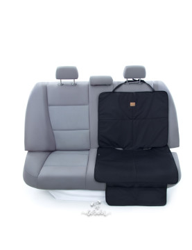 Mata ochraniacz kanapy pod fotelik isofix dla dziecka Mono Czarna