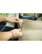 Dengu car seat cover for dog BEIGE WITH SEAT BELT