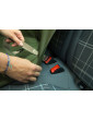 Dengu car seat cover for dog BEIGE WITH SEAT BELT