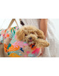 "Ero Soft" dog car booster seat RECYCLED VELVET EMERALD GREEN size S/M/L