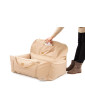 "Ero Soft" dog car booster seat MONO BEIGE size L