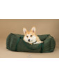 "Ero Soft" dog car booster seat VELVET EMERALD GREEN size L