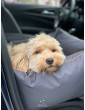 "Ero Soft" dog car booster seat MONO GREY size L
