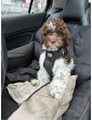 "Ero Soft" dog car booster seat MONO BLACK size L