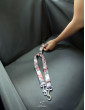 Dengu car seat cover for dog GREY WITH SEAT BELT