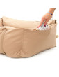 "Ero Soft" dog car seat BEIGE size S/M/L