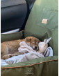 "Ero Soft" dog car seat OLIVE GREEN size S/M/L