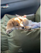 "Ero Soft" dog car seat OLIVE GREEN size S/M/L