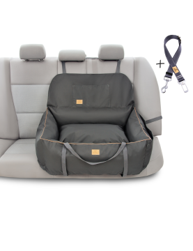 "Ero Soft" dog car booster seat MONO GREY size L