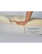 Orthopedic dog mattress Mono Black with bone-shaped pillow