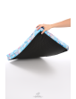Orthopedic dog mattress Mono Black with bone-shaped pillow