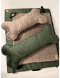 Costa roll-up travel bed GREY RECYCLED VELVET