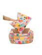 "Ero Soft" Fotelik Samochodowy Dla Psa Flower HAUer S/M/L Z PASEM BEZPIECZEŃSTWA