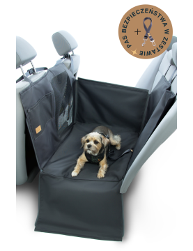 Dengu 2/3 car seat cover for dog Mono Grey