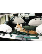 "Ero Soft" dog car booster seat RECYCLED VELVET EMERALD GREEN size S/M/L